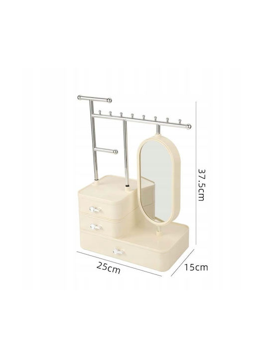 Korbi Jewellery Stand with Drawer & Mirror