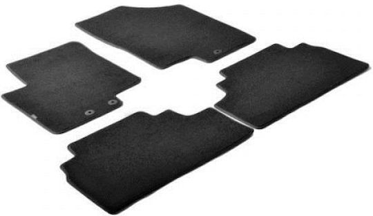Lampa Set of Front and Rear Mats 4pcs for Kia Venga Hyundai ix20 Black