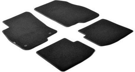 Lampa Set of Front and Rear Mats 4pcs for Fiat Grande Punto 2005-2012 Black