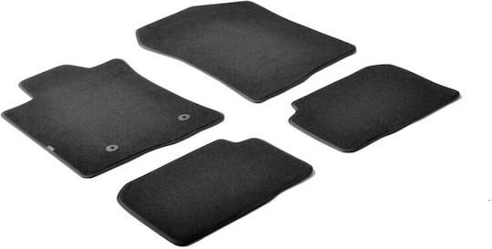 Lampa Set of Front and Rear Mats 4pcs for Toyota Corolla Verso 2009+ Black