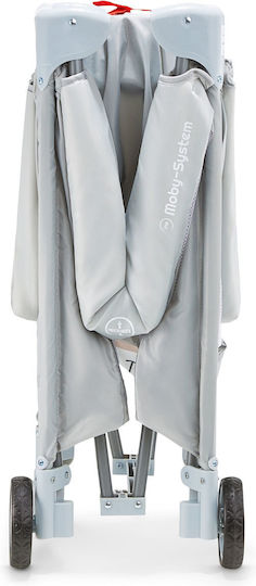 Moby System Teddy Bear Laufstall mit Matratze Gray 100x97cm