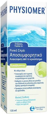 Physiomer Hypertonic Eucalyptus 6+ ani Spray Nazal cu Apă de Mare pentru Întreaga Familie 135ml