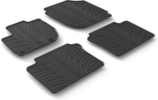 Lampa Set of Front and Rear Mats 4pcs Tray Type for Honda HR-V 2021+ Black