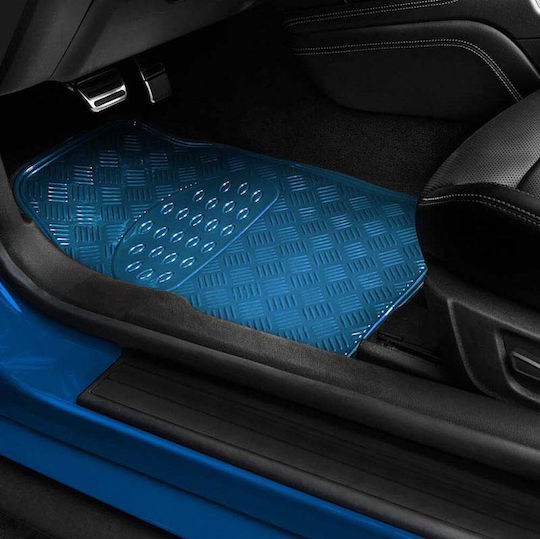 Auto Gs Σετ Μπροστινά και Πίσω Πατάκια Universal 4τμχ Μπλε