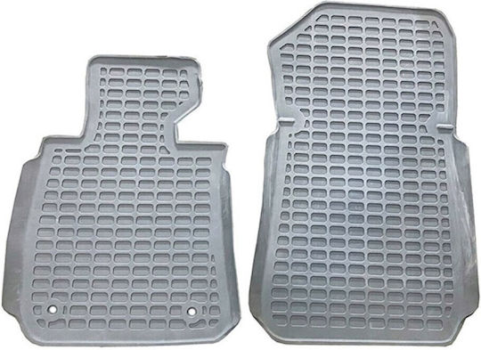 Auto Gs Satz Vorder- und Hintermatten Wannenartig 4Stück aus Gummi für BMW Serie 2 Gray