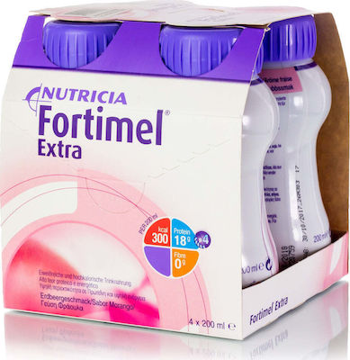 Nutricia Fortimel Extra 4 x 200ml Căpșună