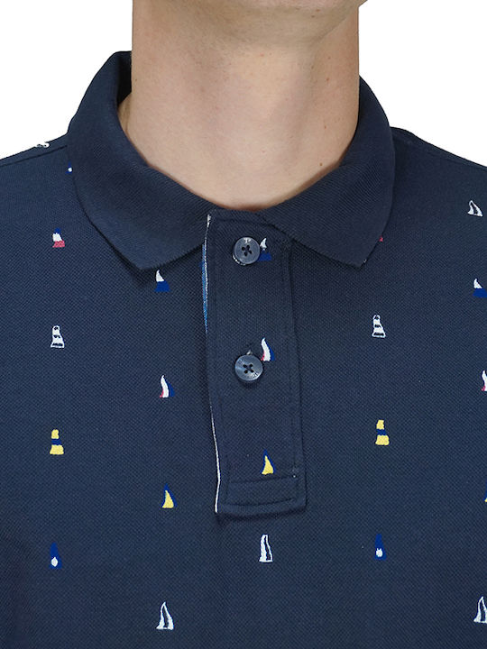 Explorer Herren Kurzarmshirt Polo Dark Blue