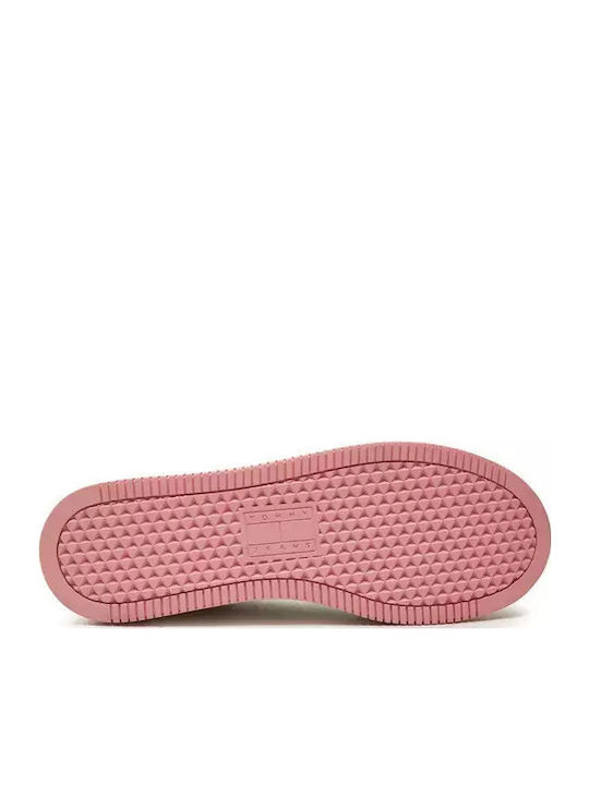 Γυναικεία Flatforms Sneakers Λευκό / Ροζ