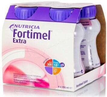 Nutricia Fortimel Extra 4 x 200ml Φράουλα