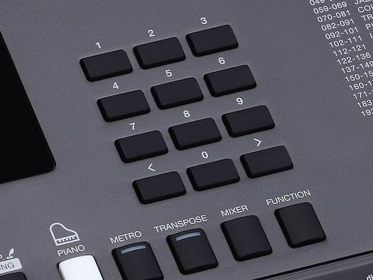 Medeli Tastatur MK200 mit 61 Tasten mit Notenständer Schwarz