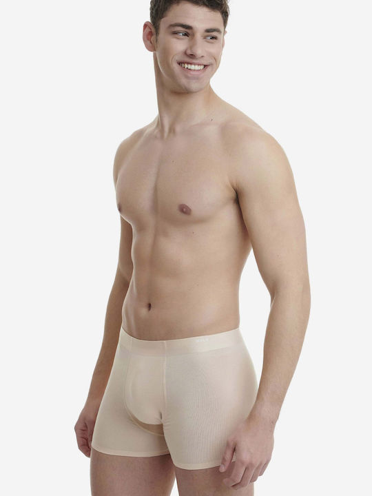 Herren Boxershorts Beige mit Mustern 1Packung