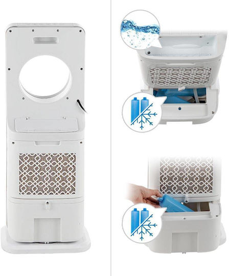 Muhler MC-4000 Ανεμιστήρας Χωρίς Πτερύγια 65W με Τηλεχειριστήριο Λευκός