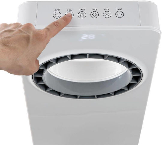 Muhler MC-4000 Ανεμιστήρας Χωρίς Πτερύγια 65W με Τηλεχειριστήριο Λευκός