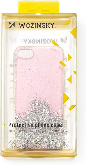 Wozinsky Star Glitter Back Cover Σιλικόνης Ροζ (Redmi Note 9T)