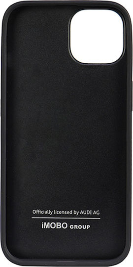 Audi Umschlag Rückseite Leder / Kunststoff Schwarz (iPhone 14)