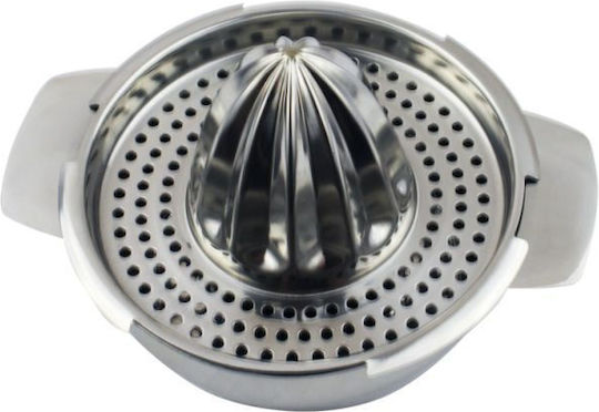 Elekom Classic Juicer Orange with Container made of Stainless Steel in Silver Color