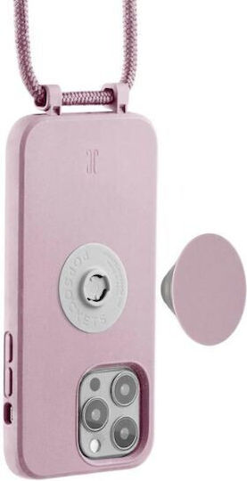 Just Elegance PopGrip Back Cover Silicone Rose Breath (iPhone 14 Pro)