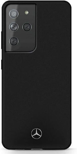 Mercedes-Benz Silicone Line Back Cover Σιλικόνης Μαύρο (Galaxy S21 Ultra 5G)