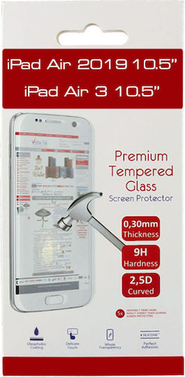Volte-Tel 0.30mm 2.5D Full Glue 2.5D 0.3mm Tempered Glass (iPad Pro 2017 10.5” / Air 2019) 8241017