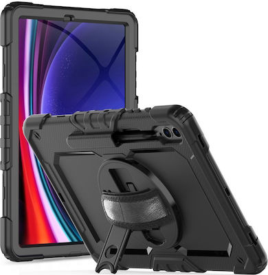 Tech-Protect Solid360 Back Cover Silicone / Plastic Black (Galaxy Tab S9 FE+)