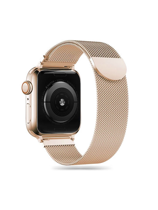 Tech-Protect Milanese Armband Rostfreier Stahl Gold (Apple Watch 44/45/46mm/Ultra 49mm)