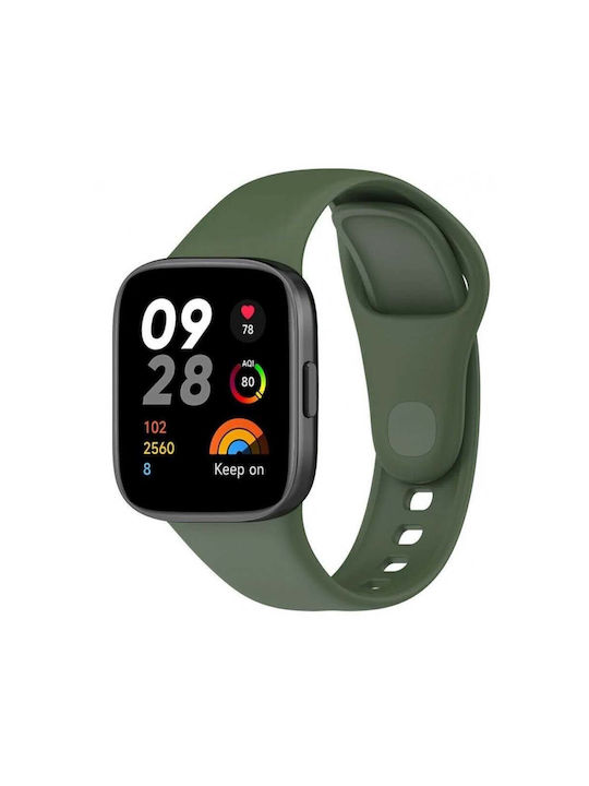 Xiaomi Каишка Силикон Зелен (Redmi Watch 3 Active - Часовник Redmi Watch 3 Active)
