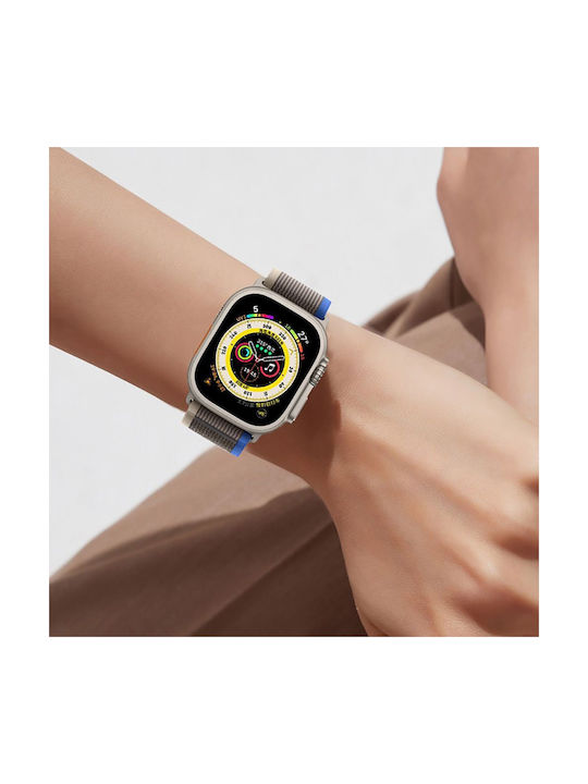 Tech-Protect Λουράκι Υφασμάτινο Μπεζ (Apple Watch 42/44/45mm / Apple Watch Ultra 49mm)