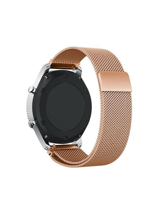 Curea Oțel inoxidabil Rose Gold (Huawei Watch GT/GT Pro 2/3/4/5 / Ultimate 46mm)