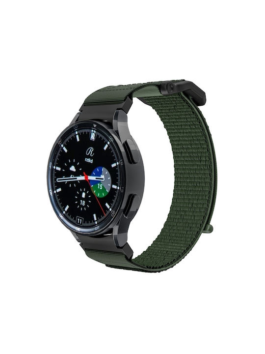 Tech-Protect Scout Λουράκι Υφασμάτινο Military Green (Galaxy Watch4 / Watch5 / Watch5 Pro)