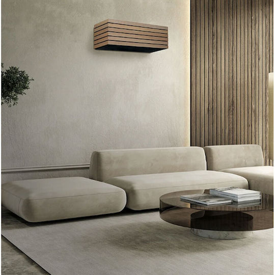 Daisekai 10 Air Conditioner Inverter 12000 BTU A+++/A+++ with WiFi and Plasma Ionizer Wood
