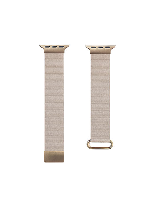 Crong Strap Synthetic Leather Beige (Apple Watch 38/40/41/42mm) CRG-40ECL-BGE