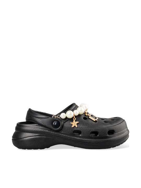 Envie Shoes Haven Damen Clogs Schwarz