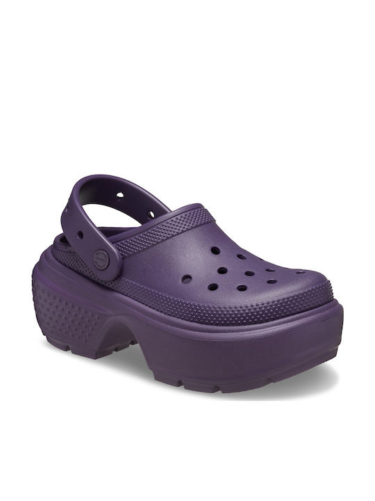 Crocs Stomp Γυναικεία Σαμπό Μωβ