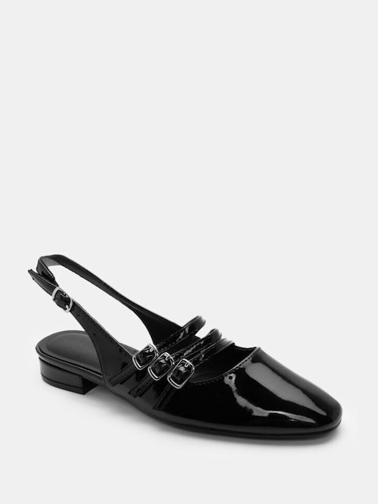 Luigi Ascunse Pantofi cu toc cu Curea Negre