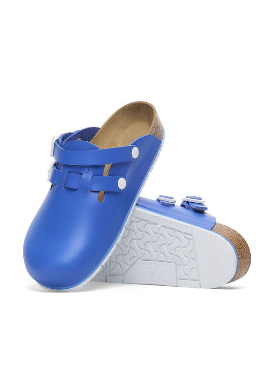 Birkenstock Kay Pro Damen Leder Anatomisch Clogs Blau