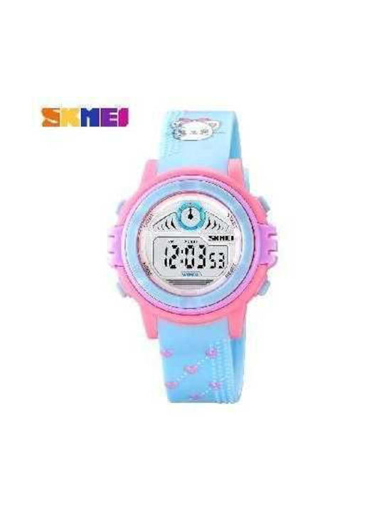 Skmei Kids Digital Watch with Silicone Strap Blue