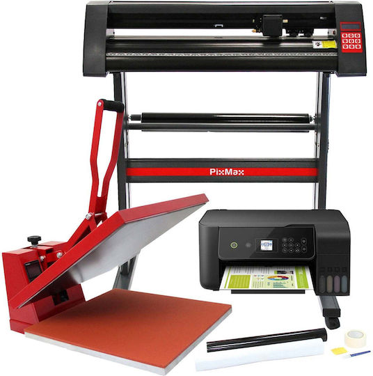 Pixmax 50cm Clam Heat Press Vinyl Cutter Printer Weeding Pack