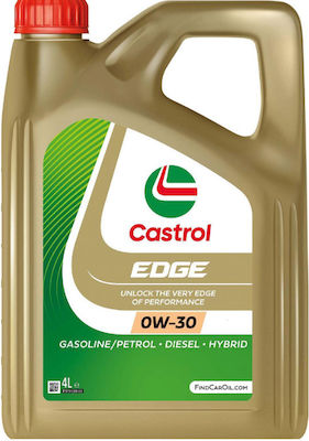 Castrol Συνθετικό Λάδι Αυτοκινήτου Edge Titanium FST 0W-30 C3 4lt