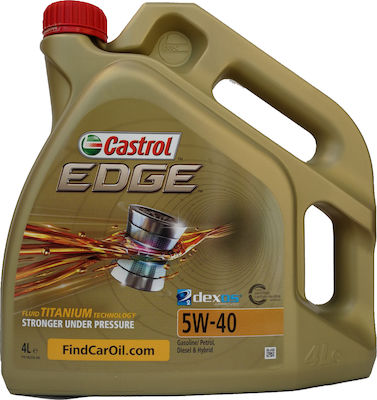 Castrol Oil Edge Synthetic Car Lubricant 5W-40 4lt