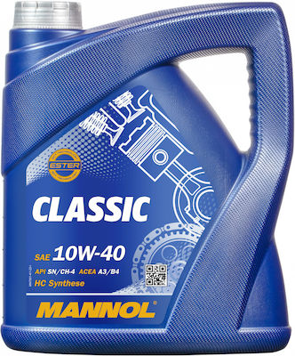 Mannol Ημισυνθετικό Λάδι Αυτοκινήτου Classic 10W-40 4lt