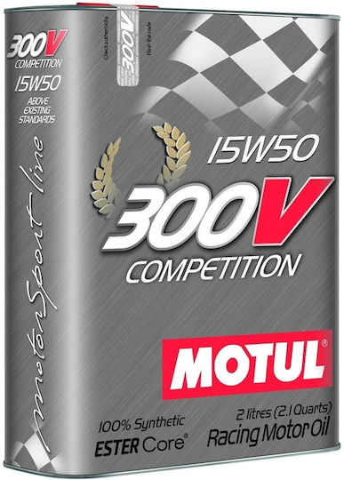 Motul 300V Competition Синтетичен Масло за Автомобили 15W-50 2лт