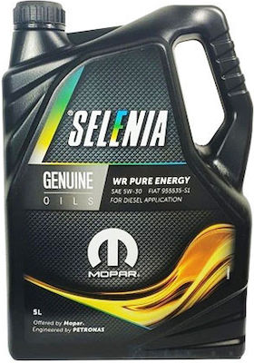 Selenia WR Pure Synthetic Car Lubricant 5W-30 C2 5lt for Diesel Engine