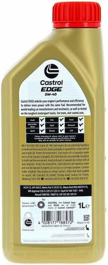 Castrol Edge Λάδι Αυτοκινήτου 5W-40 1lt