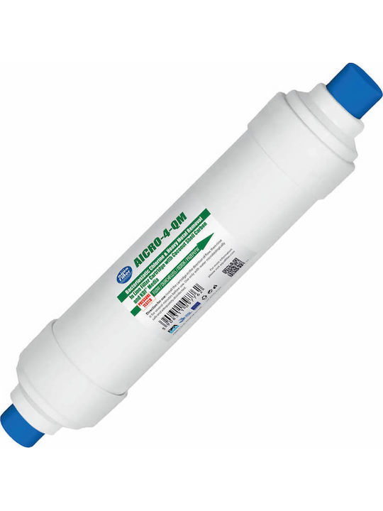 Aqua Filter Ανταλλακτικό Φίλτρο Νερού Κάτω Πάγκου από Ενεργό Άνθρακα 12" Excito-B-CLR-CRT 4τμχ
