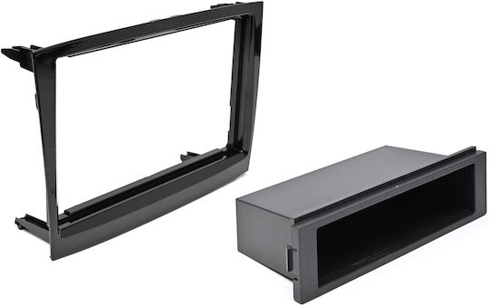 Phonocar DIN Fascia Panels 2 Din Black Glossy for Fiat Doblo Opel Combo 2015+