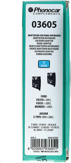 Phonocar Mounting Plate Frames 2 Din for Ford Fiesta / Focus / Mondeo 2003