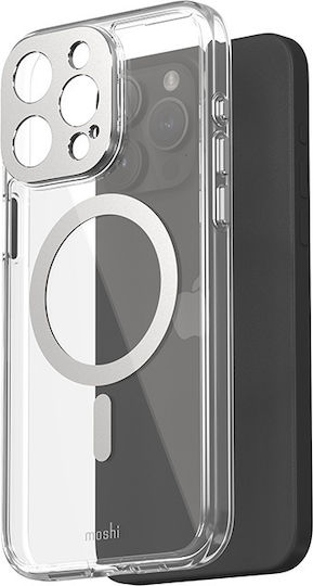 Moshi Iglaze Wallet Silicon Gri (iPhone 15 Pro Max)
