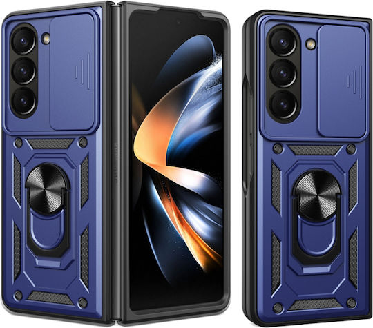 Techsuit Camshield Back Cover Plastic / Silicon Albastru (Galaxy Z Fold6)