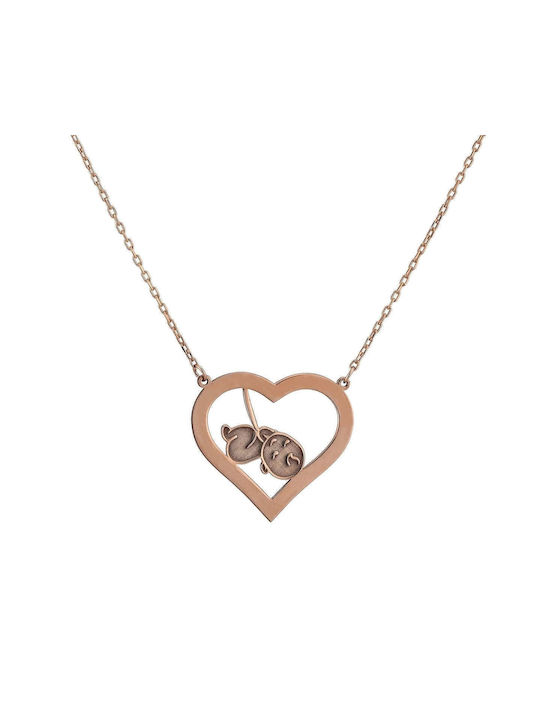 Goldsmith Necklace with design Heart from Silver