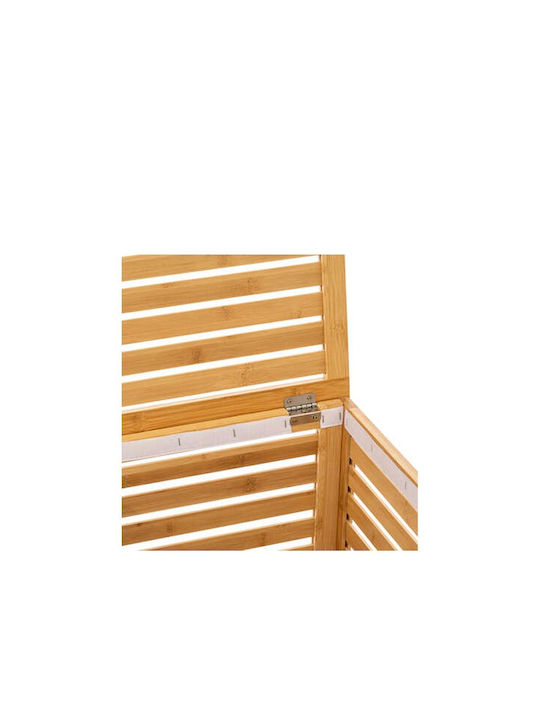Atmosphera Καλάθι Απλύτων Bamboo 65lt με Καπάκι 40x40x58cm Καφέ
